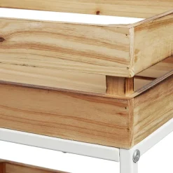 Desserte à roulette en bois design cagette naturel 3 niveaux^Gifi Clearance