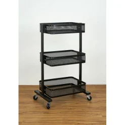 Desserte à roulettes noire^Gifi Best