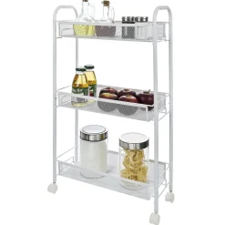 Desserte cuisine 3 niveaux métal blanc^Gifi Clearance