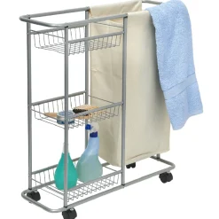 Entretien Du Linge|Gifi Desserte de buanderie 3 étages gris