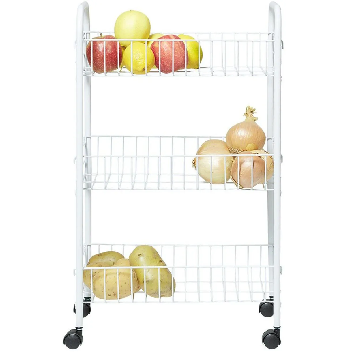 Desserte de cuisine 3 niveaux blanc^Gifi Discount