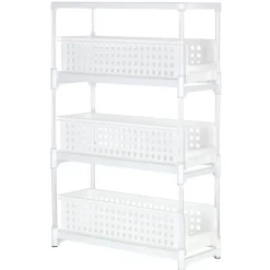 Desserte de cuisine 3 tiroirs coulissants blanc^Gifi Hot