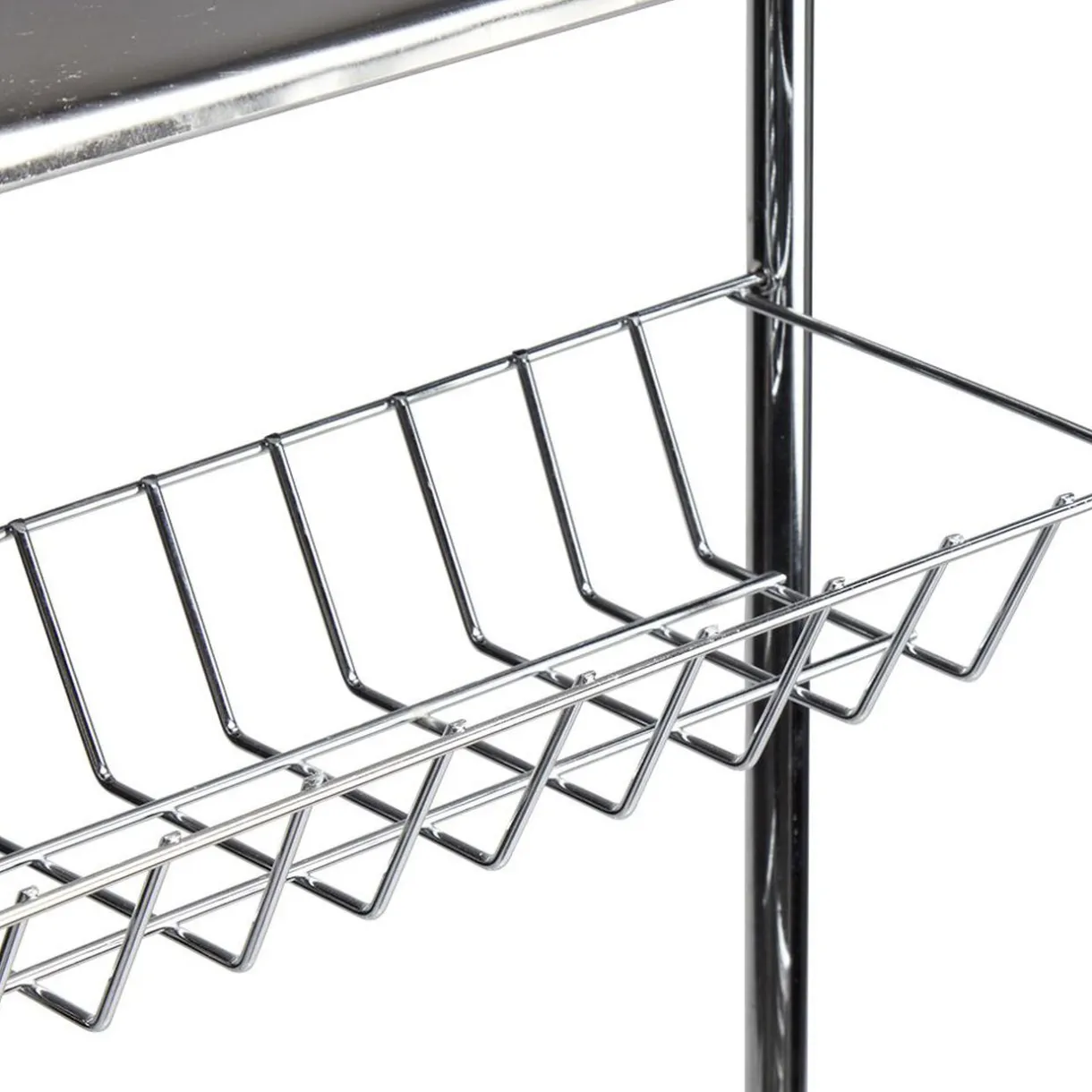 Gifi Desserte de salle de bains 4 niveaux métal gris