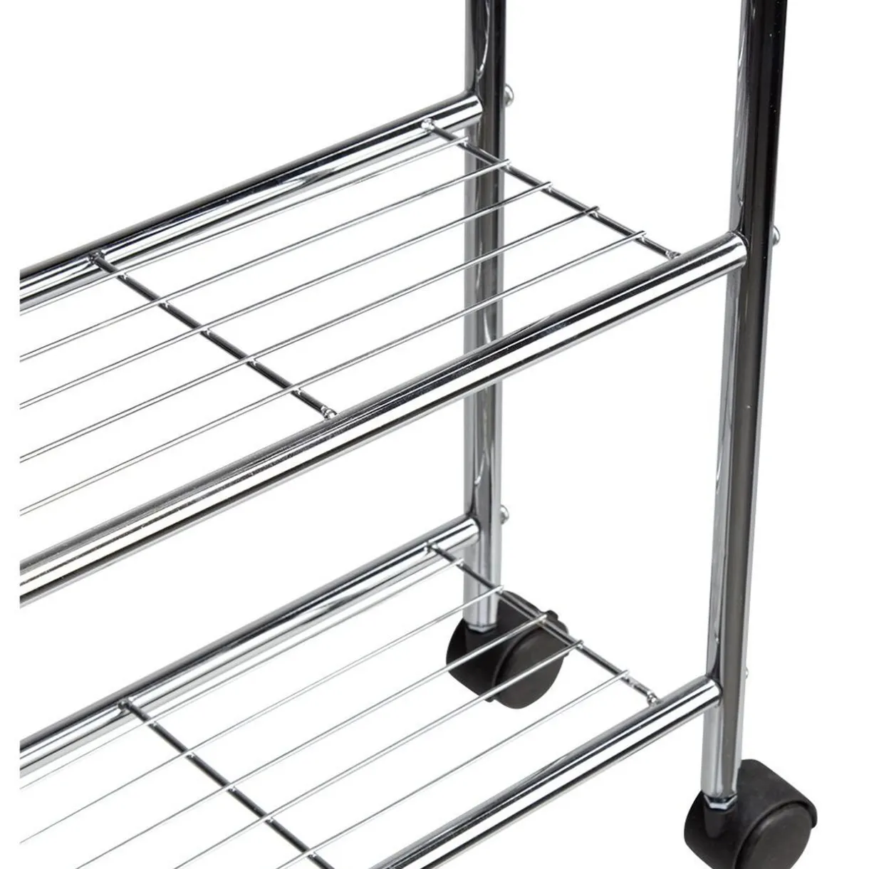 Gifi Desserte de salle de bains 4 niveaux métal gris