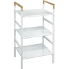 Gifi Desserte de salle de bains 3 niveaux métal blanc