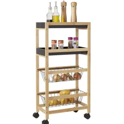 Desserte en bambou 4 niveaux^Gifi Best