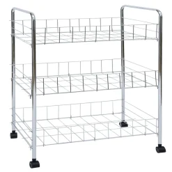 Desserte en métal 3 niveaux - 35,5xH66,5x26cm^Gifi Online