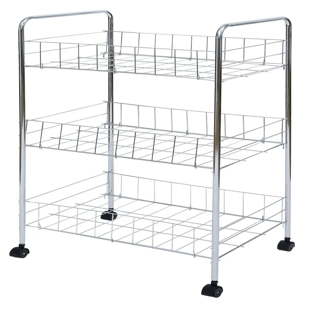 Desserte en métal 3 niveaux - 35,5xH66,5x26cm^Gifi Online