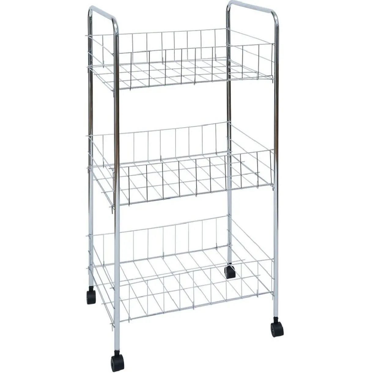 Desserte en métal 3 niveaux - 35,5xH66,5x26cm^Gifi Online