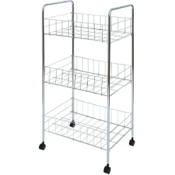 Desserte en métal 3 niveaux - 35,5xH66,5x26cm^Gifi Online