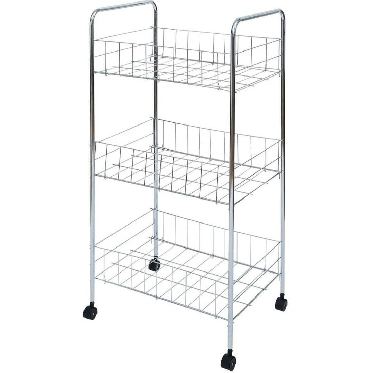 Desserte en métal 3 niveaux - 35,5xH66,5x26cm^Gifi Online