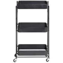 Desserte multi-usage pliable métal noir^Gifi Best