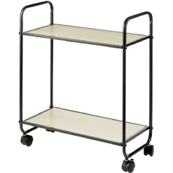 Desserte style industriel sur roulettes naturel et noir^Gifi New