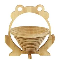 Nettoyage Et Entretien|Gifi Dessous de plat 2en1 corbeille à fruits bambou