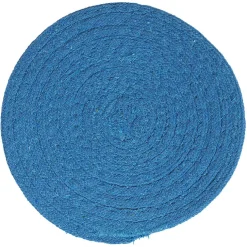 Dessous de plat rond coton rouge vert ou bleu x2^Gifi