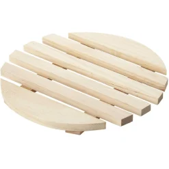 Dessous de plat rond en bois^Gifi Hot