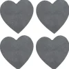 Dessous de verre ardoise coeur x4^Gifi Sale