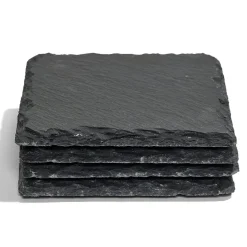 Dessous de verre carré en ardoise 10x10cm^Gifi