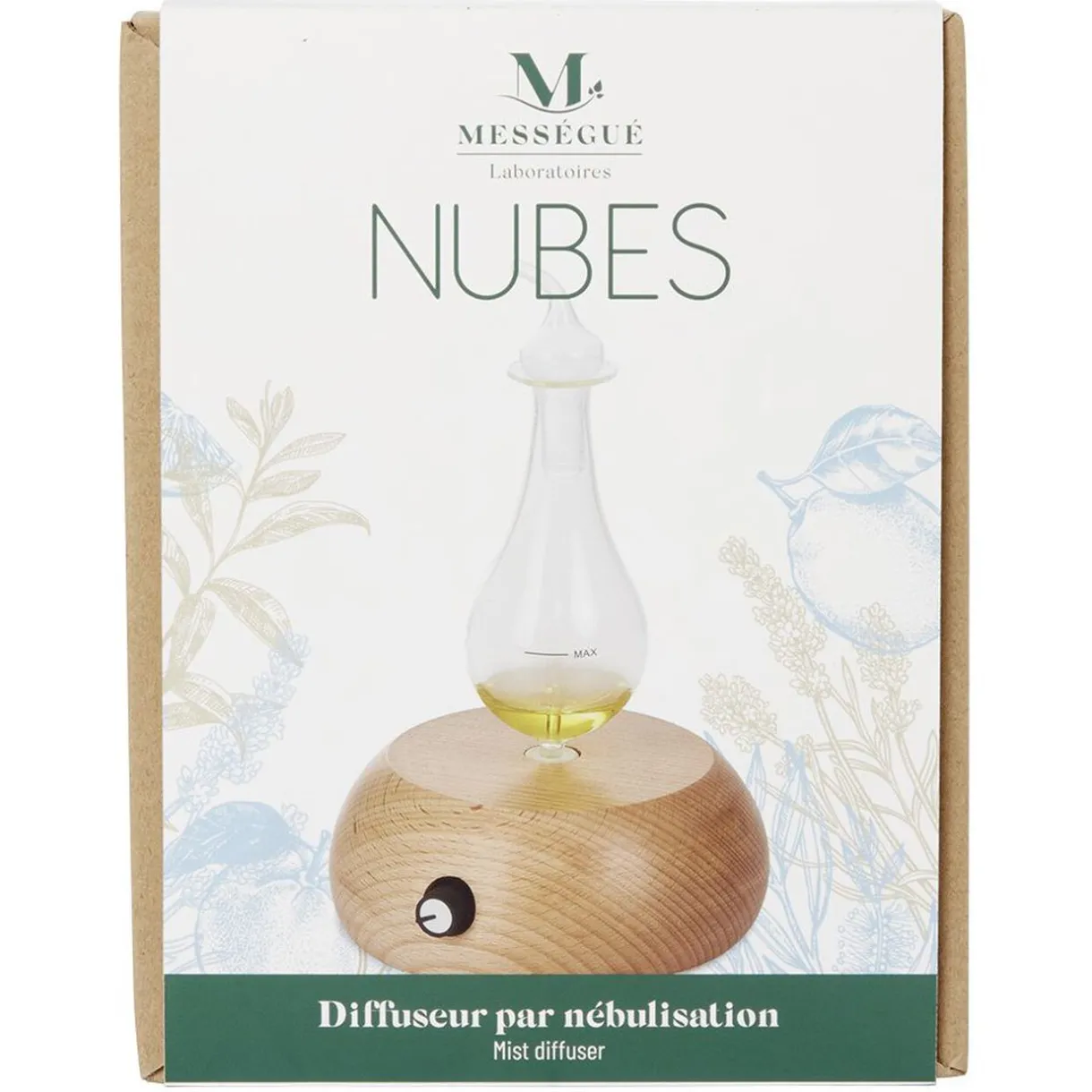 Gifi Diffuseur par nébulisation Mességué socle bambou