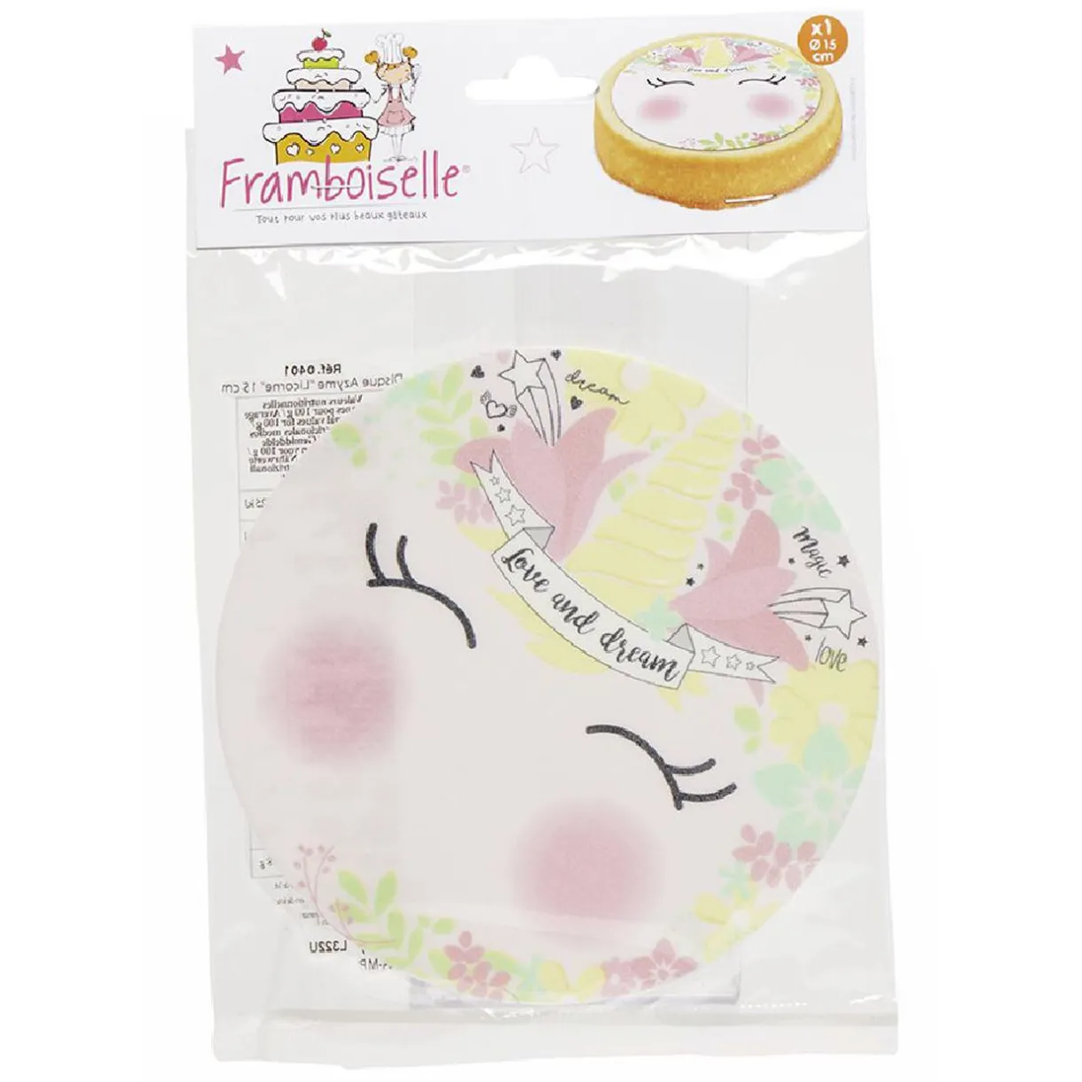 Disque azyme motif licorne 20 g^Gifi Online