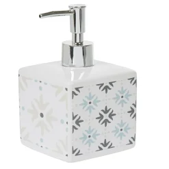 Best Gifi Distributeur à savon blanc design carreau de ciment