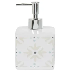 Best Gifi Distributeur à savon blanc design carreau de ciment