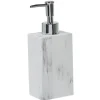 Best Gifi Distributeur à savon céramique blanc effet marbre