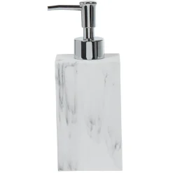 Best Gifi Distributeur à savon céramique blanc effet marbre