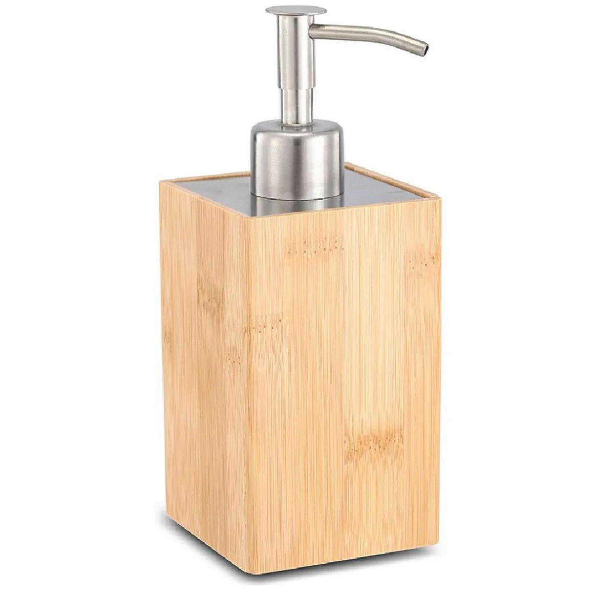 Outlet Gifi Distributeur à savon en bambou naturel