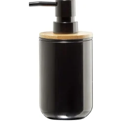 Discount Gifi Distributeur à savon noir et naturel