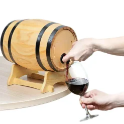 Distributeur à vin tonneau bois sur socle 5,5 L^Gifi Hot