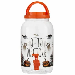 Distributeur boisson avec gobelets et pailles déco Halloween^Gifi New