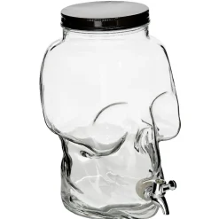 Distributeur de boisson tête de mort en verre^Gifi Hot