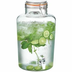 Distributeur de boisson transparent inscription relief 8 L^Gifi New