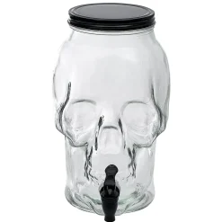 Distributeur de boisson tête de mort en verre 5L^Gifi Outlet
