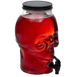 Distributeur de boisson tête de mort en verre 5L^Gifi Outlet