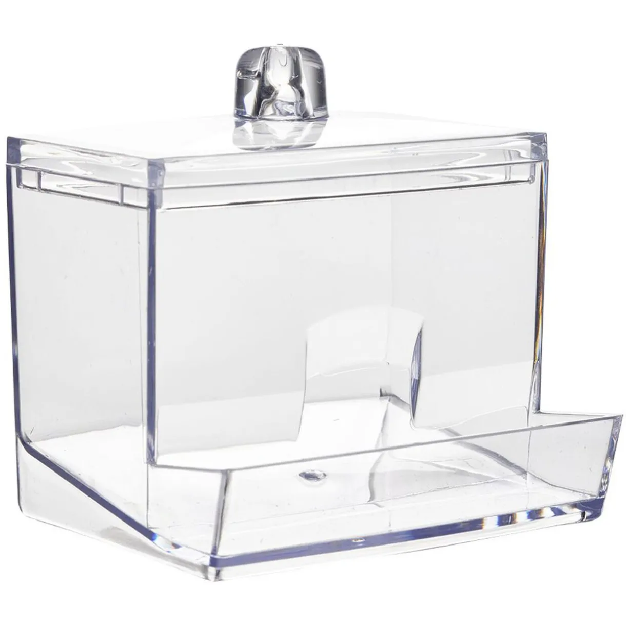 Best Gifi Distributeur de coton-tiges transparent