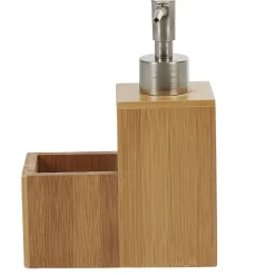 Nettoyage Et Entretien|Gifi Distributeur de liquide vaisselle en bois avec compartiment à éponge