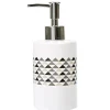Gifi Distributeur de savon blanc motifs triangles