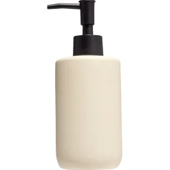Hot Gifi Distributeur de savon céramique beige Ø7xH18,5cm