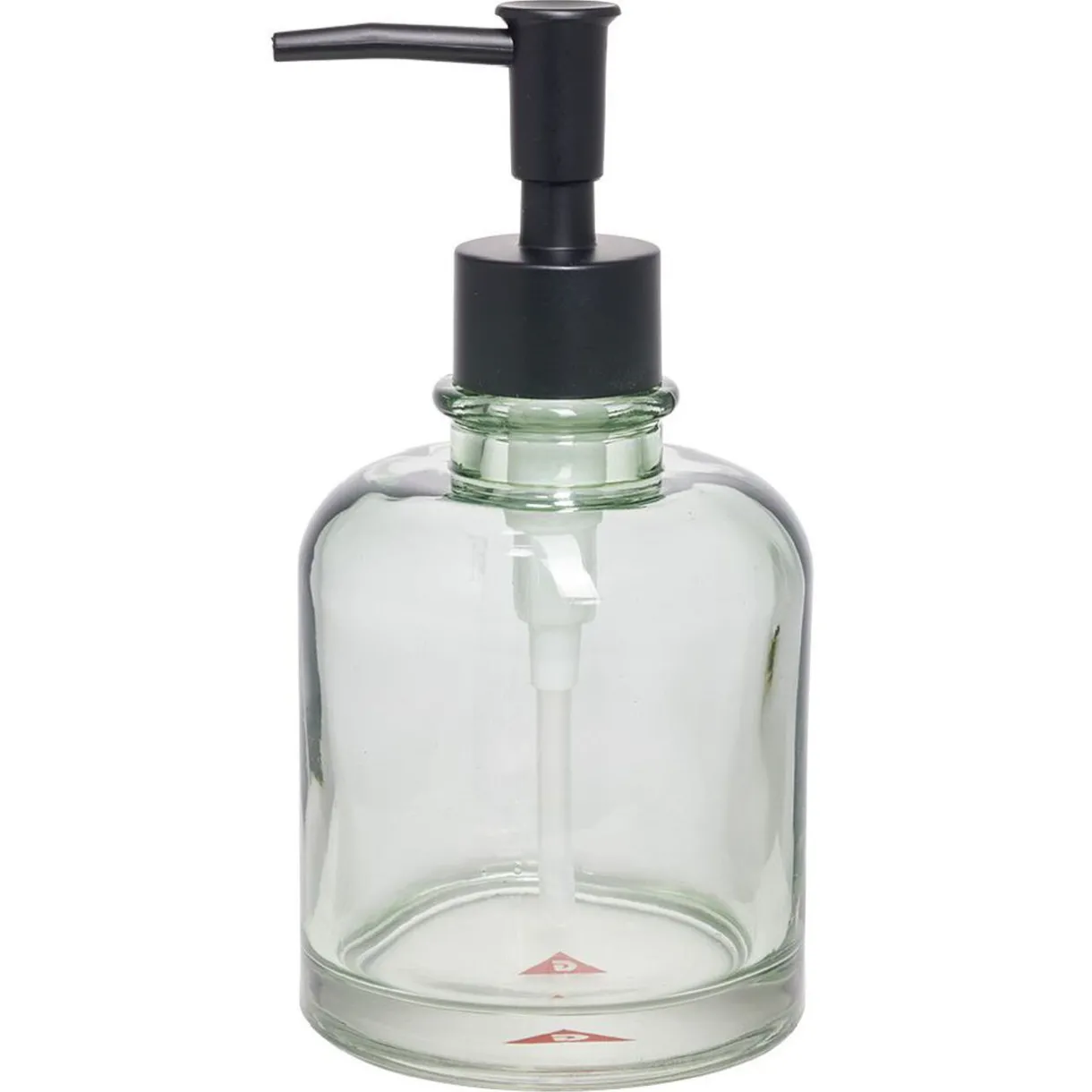 Gifi Distributeur de savon en verre transparent vert Ø8xH17cm