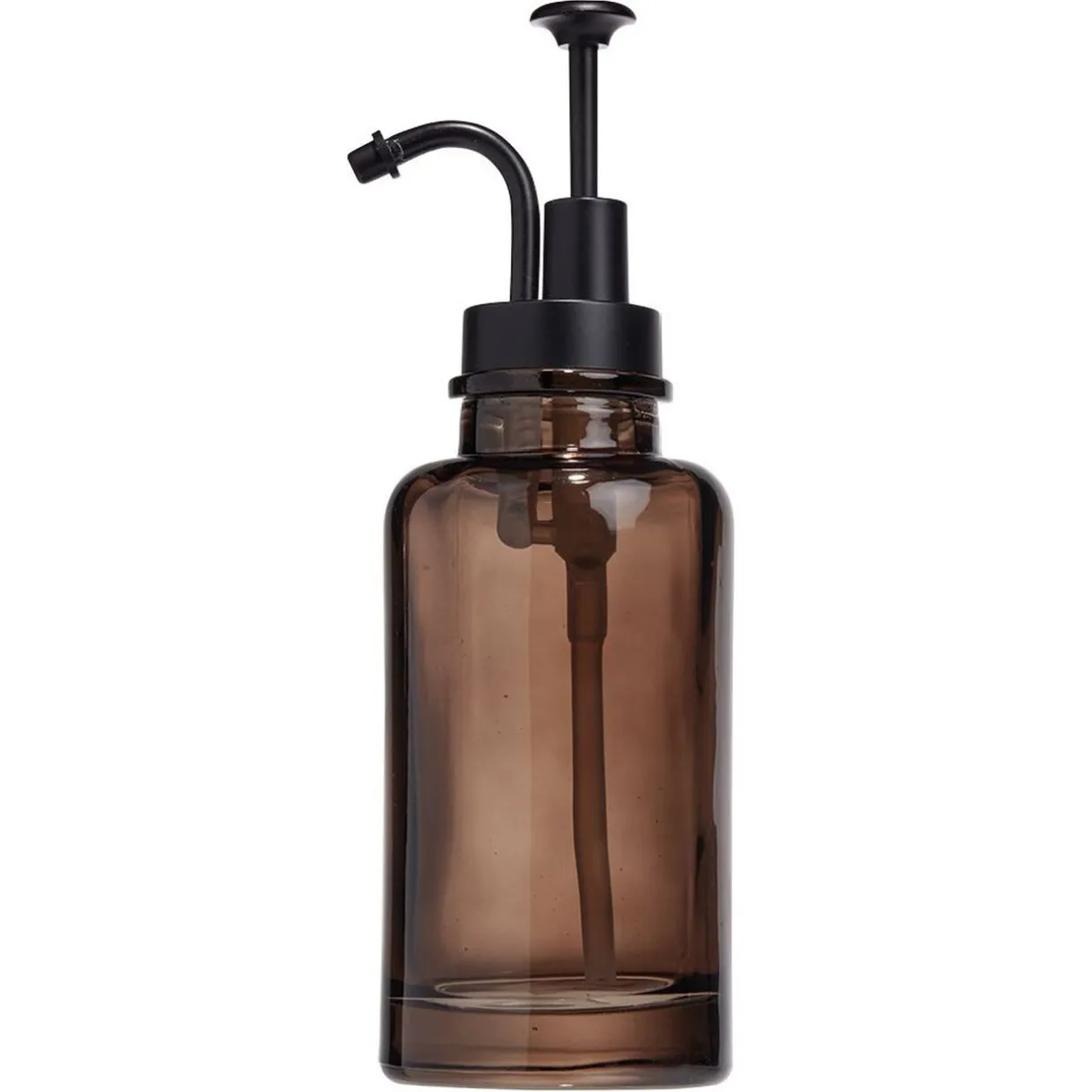 Online Gifi Distributeur de savon en verre ambre brun Ø7xH21cm