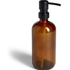 Hot Gifi Distributeur de savon 500ml verre marron