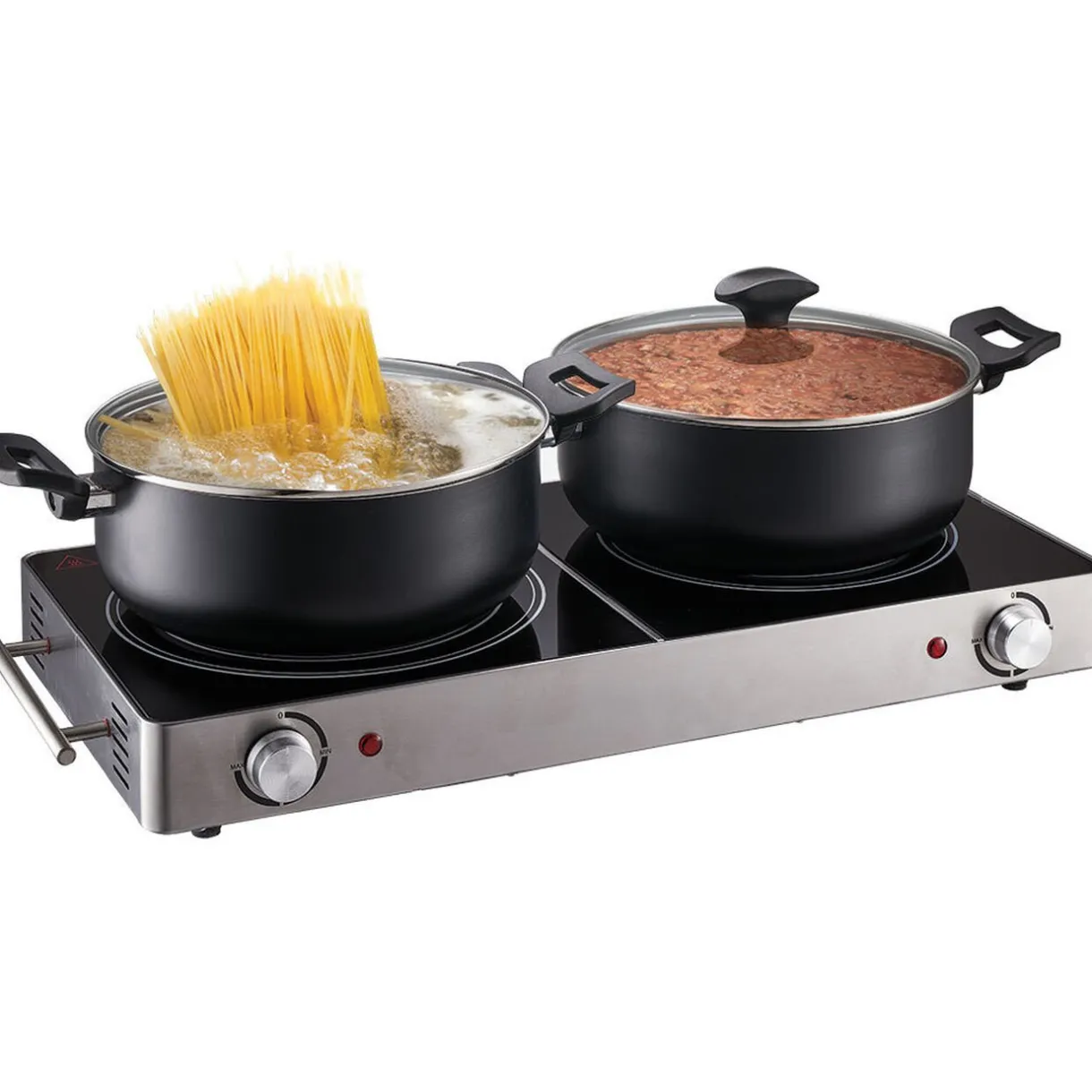 Double plaque vitrocéramique noire et grise Cuisilux^Gifi Clearance