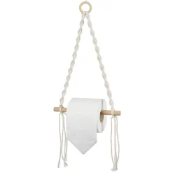 Gifi Dérouleur papier WC macramé 20xH54cm