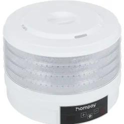 Déshydrateur alimentaire Homday 350W ABS blanc Ø30cm^Gifi Sale