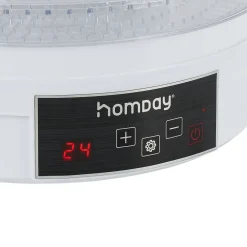 Déshydrateur alimentaire Homday 350W ABS blanc Ø30cm^Gifi Sale