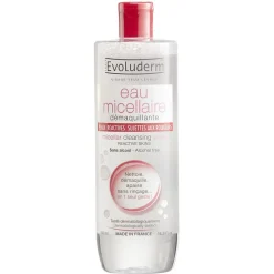 Hot Gifi Eau micellaire Evoluderm démaquillante peaux réactives 500 ml