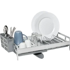 Egouttoir à vaisselle extensible gris et blanc^Gifi Best