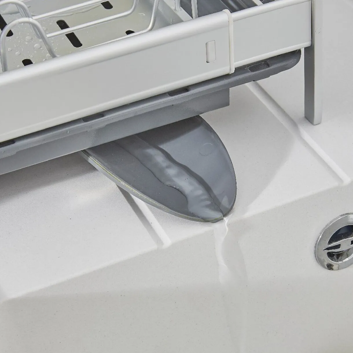 Egouttoir à vaisselle extensible gris et blanc^Gifi Best